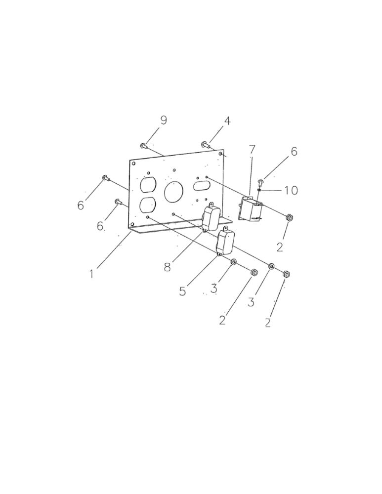 Control Panel Diagram and Parts List for 030372  Briggs and Stratton Generator